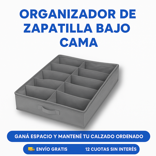 2X1 Organizador De Zapatilla Bajo Cama
