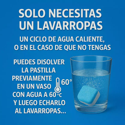 Oferta 2x1: Pastillas Antibacteriales para Lavarropa (Pack 12)